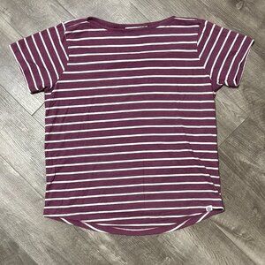 Purple and White Striped Tee | TOG24
